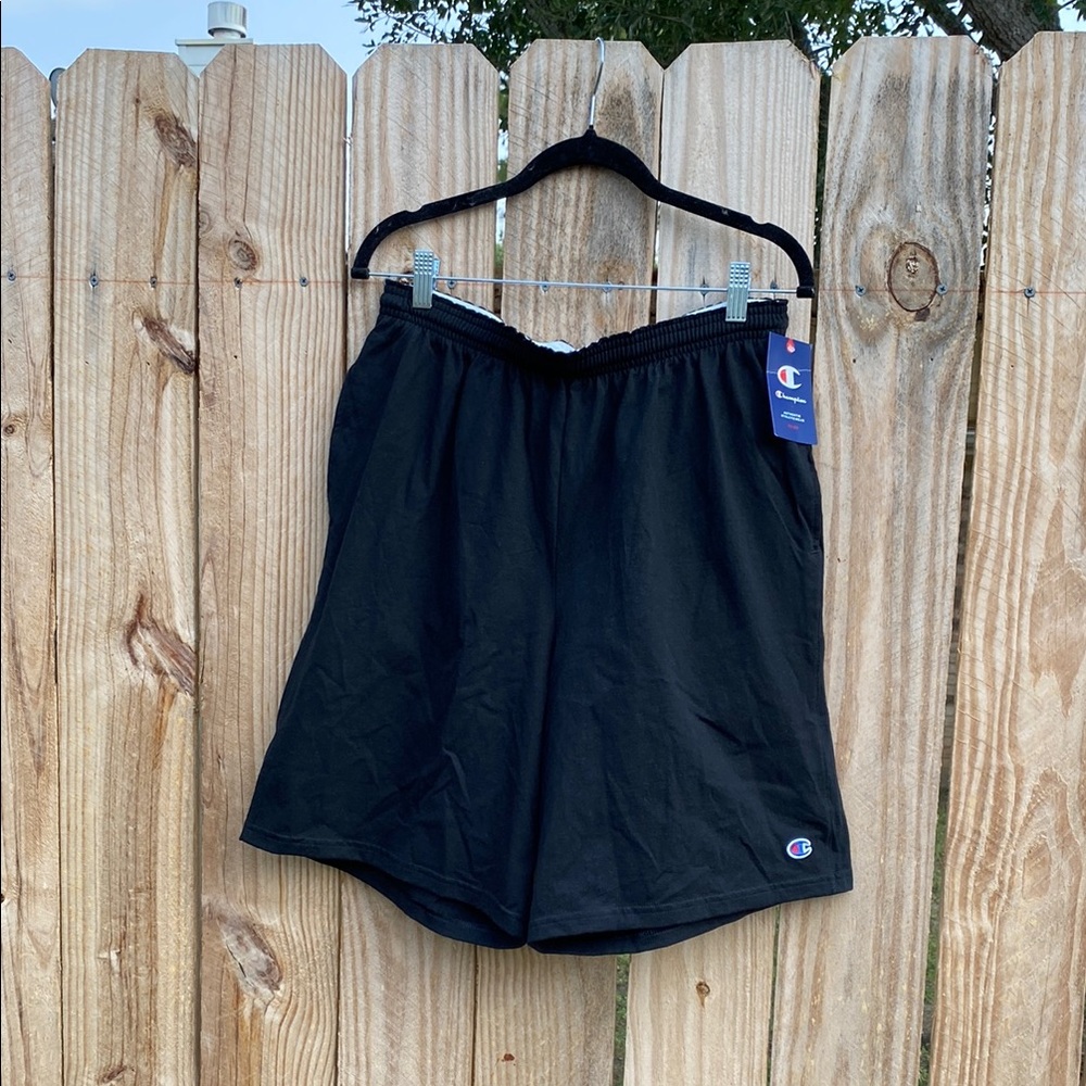 Champion Black Athletic Shorts Lightweight Elastic Waist